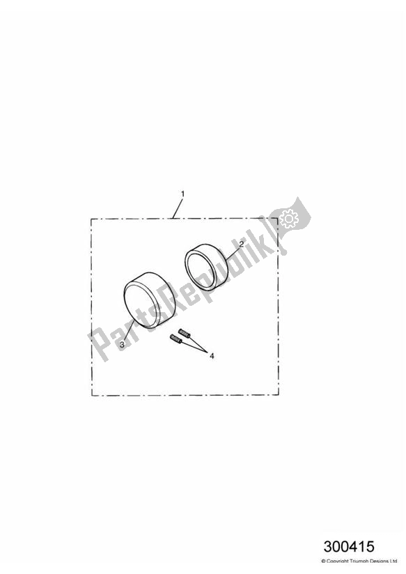 Tutte le parti per il Axle Nut Covers Rear del Triumph America Carburettor 790 2002 - 2007